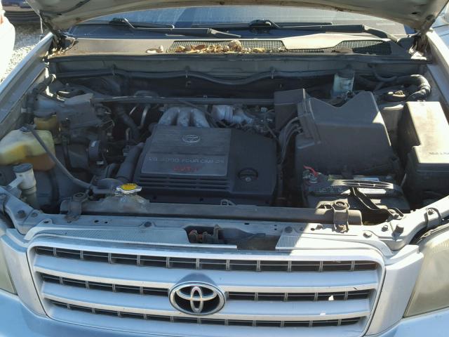 JTEGF21A420058661 - 2002 TOYOTA HIGHLANDER SILVER photo 7