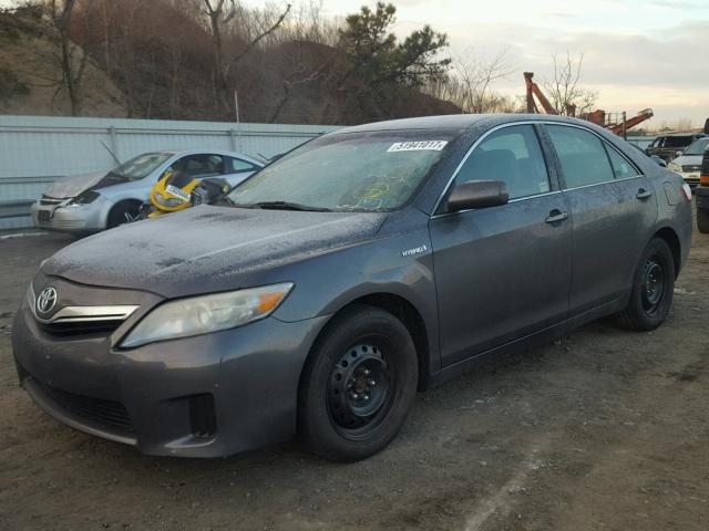 4T1BB3EK1AU118286 - 2010 TOYOTA CAMRY HYBR GRAY photo 2