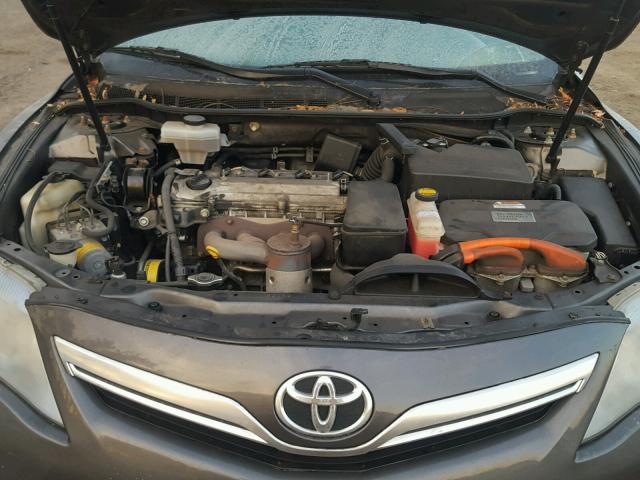 4T1BB3EK1AU118286 - 2010 TOYOTA CAMRY HYBR GRAY photo 7