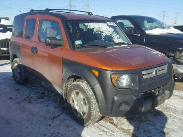 5J6YH28367L014574 - 2007 HONDA ELEMENT LX ORANGE photo 1