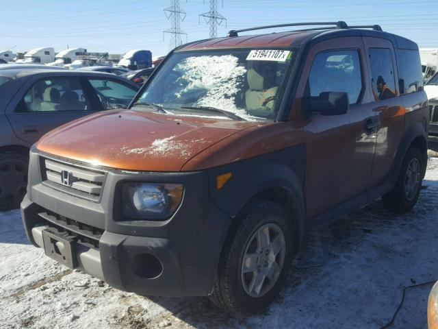 5J6YH28367L014574 - 2007 HONDA ELEMENT LX ORANGE photo 2