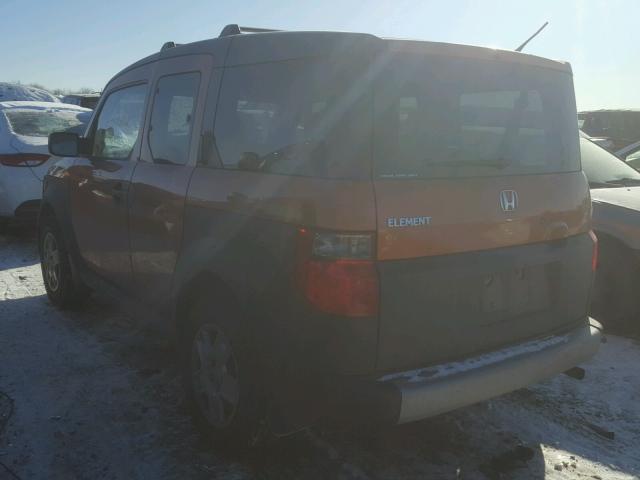 5J6YH28367L014574 - 2007 HONDA ELEMENT LX ORANGE photo 3