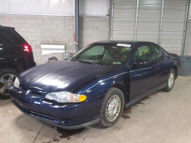 2G1WW12E229254592 - 2002 CHEVROLET MONTE CARL ლურჯი ფოტო 2