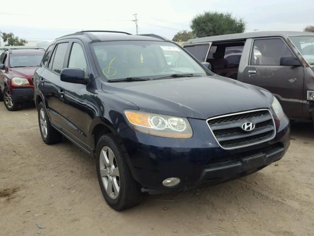 5NMSH73E37H043906 - 2007 HYUNDAI SANTA FE S Көк фото 1