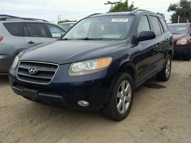 5NMSH73E37H043906 - 2007 HYUNDAI SANTA FE S Көк фото 2