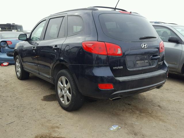 5NMSH73E37H043906 - 2007 HYUNDAI SANTA FE S BLUE photo 3