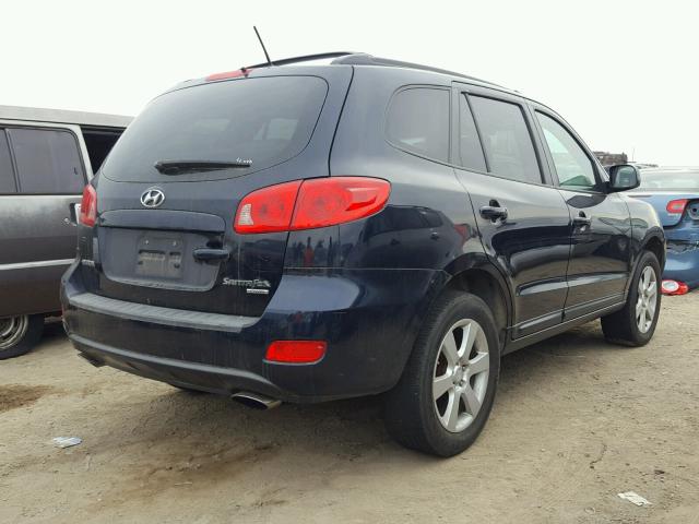 5NMSH73E37H043906 - 2007 HYUNDAI SANTA FE S Көк фото 4
