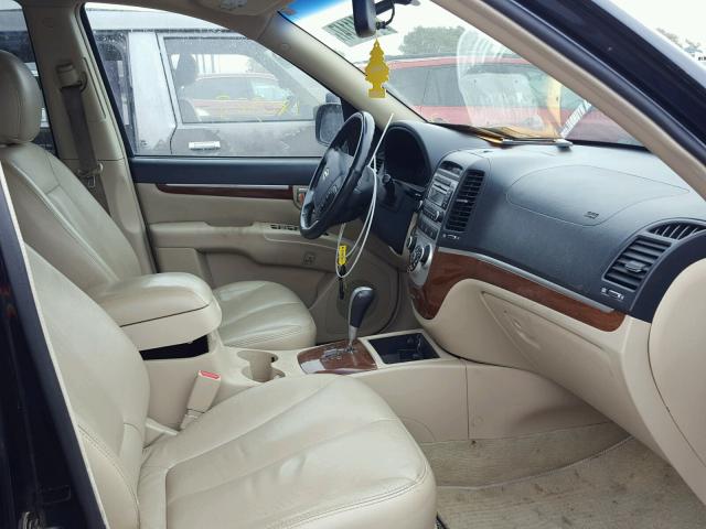 5NMSH73E37H043906 - 2007 HYUNDAI SANTA FE S Көк фото 5