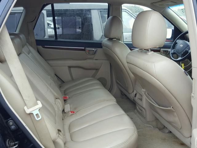 5NMSH73E37H043906 - 2007 HYUNDAI SANTA FE S Көк фото 6