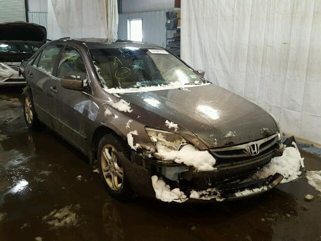 1HGCM56817A060614 - 2007 HONDA ACCORD EX GRAY photo 1