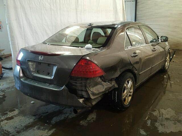 1HGCM56817A060614 - 2007 HONDA ACCORD EX GRAY photo 4