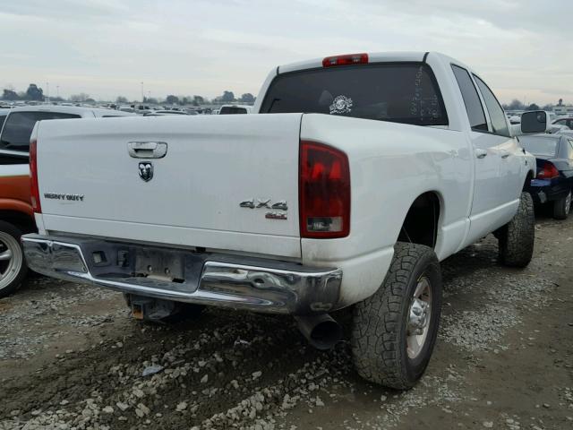 3D7KS28C46G181935 - 2006 DODGE RAM 2500 S WHITE photo 4