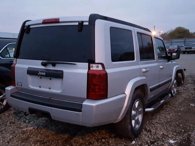1J8HG48K97C670904 - 2007 JEEP COMMANDER SILVER photo 4