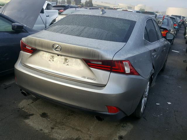 JTHBF1D26E5030265 - 2014 LEXUS IS 250 SILVER photo 4