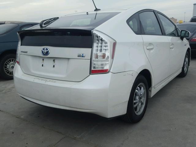 JTDKN3DUXA5208948 - 2010 TOYOTA PRIUS WHITE photo 4