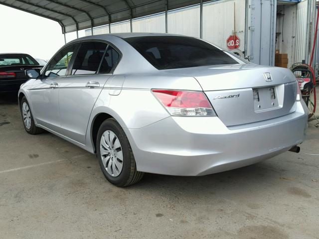 JHMCP26359C014315 - 2009 HONDA ACCORD LX SILVER photo 3