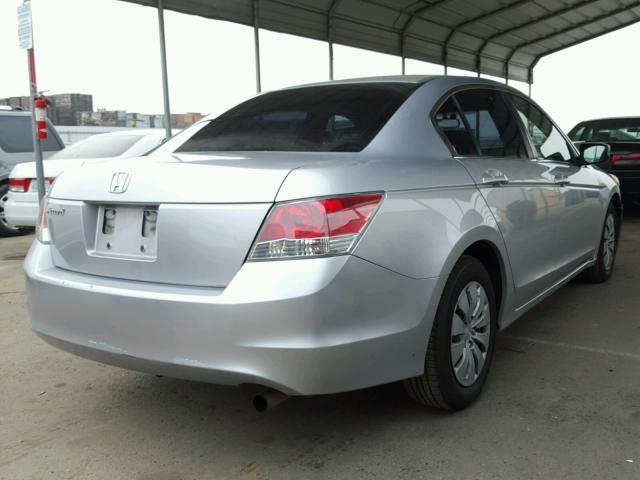 JHMCP26359C014315 - 2009 HONDA ACCORD LX SILVER photo 4