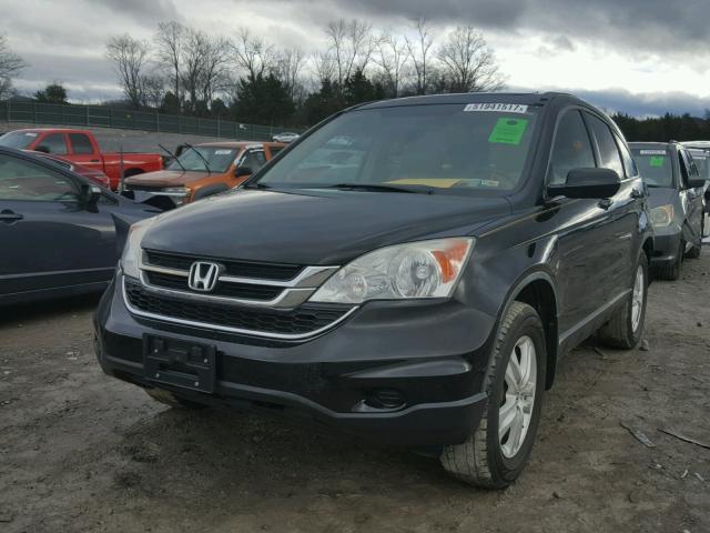 5J6RE3H77AL017531 - 2010 HONDA CR-V EXL BLACK photo 2