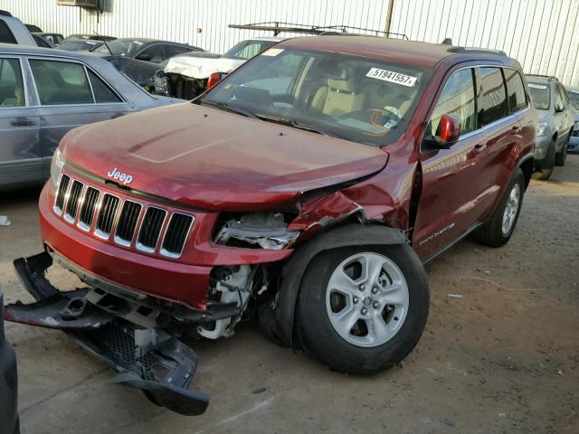 1C4RJEAG5FC629385 - 2015 JEEP GRAND CHER RED photo 2