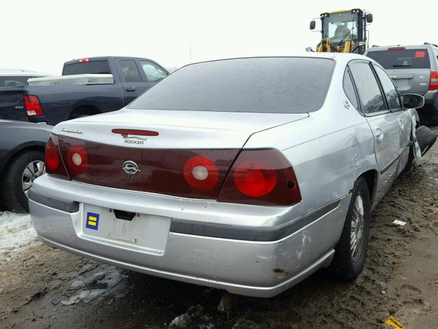 2G1WF55E6Y9379154 - 2000 CHEVROLET IMPALA SILVER photo 4