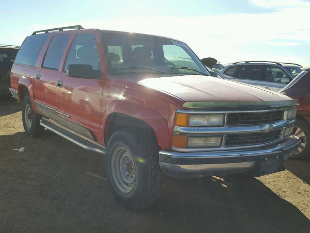 1GBGK26J0VJ401008 - 1997 CHEVROLET SUBURBAN K RED photo 1