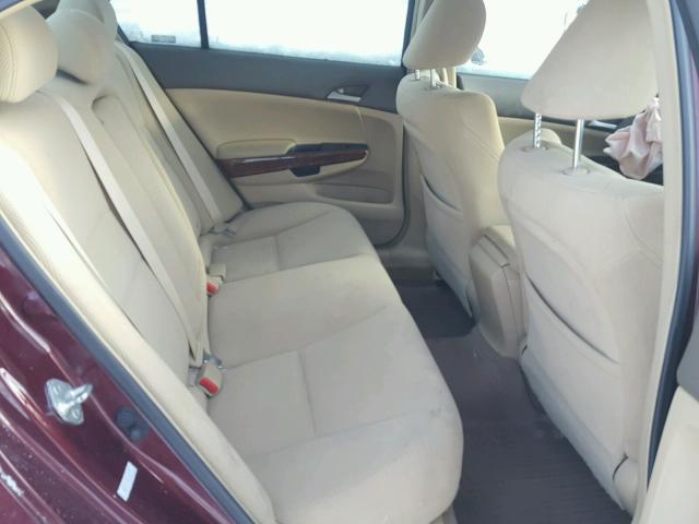 1HGCP25718A134372 - 2008 HONDA ACCORD EX BURGUNDY photo 6