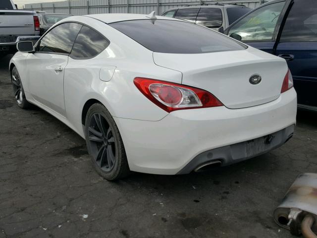 KMHHU6KH6CU072567 - 2012 HYUNDAI GENESIS CO WHITE photo 3