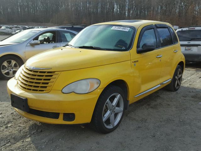 3A8FY58B06T274163 - 2006 CHRYSLER PT CRUISER YELLOW photo 2