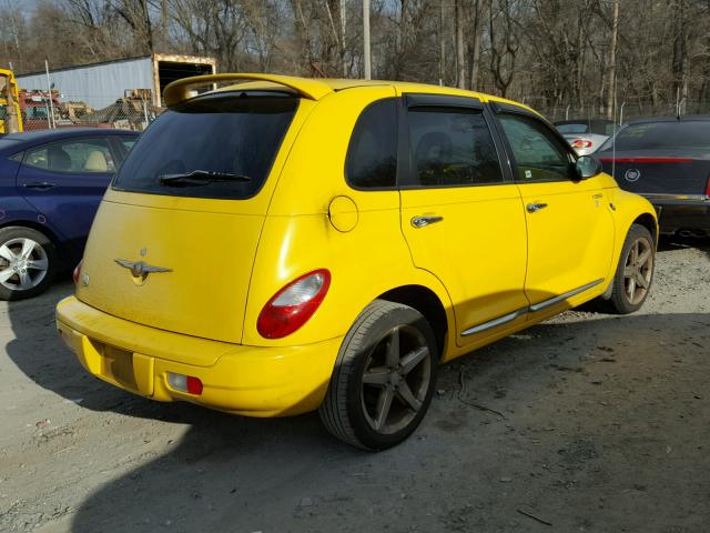 3A8FY58B06T274163 - 2006 CHRYSLER PT CRUISER YELLOW photo 4