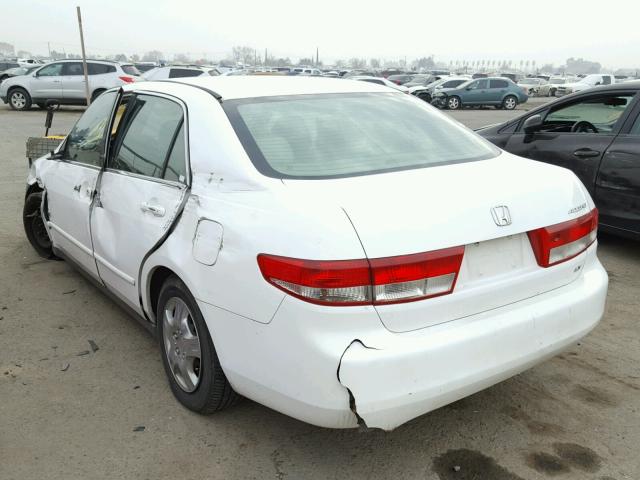 1HGCM56334A008644 - 2004 HONDA ACCORD LX WHITE photo 3