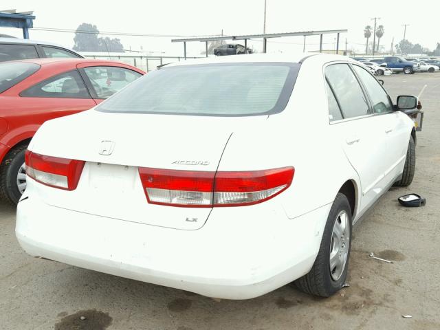 1HGCM56334A008644 - 2004 HONDA ACCORD LX WHITE photo 4