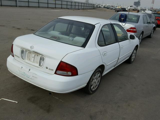 3N1CB51DX1L519182 - 2001 NISSAN SENTRA XE WHITE photo 4