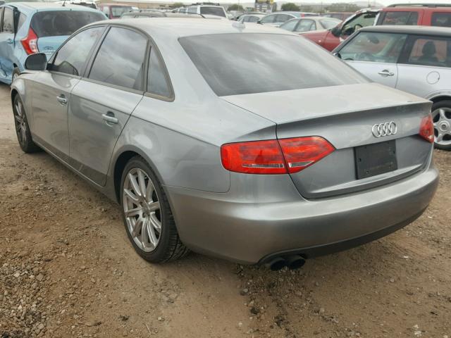 WAUJF78K99N061748 - 2009 AUDI A4 PREMIUM GRAY photo 3