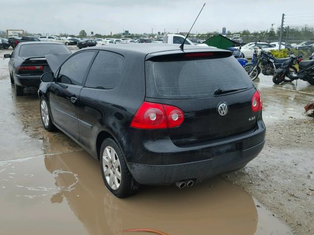 WVWBA71K58W299783 - 2008 VOLKSWAGEN RABBIT BLACK photo 3