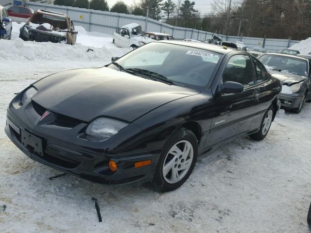 1G2JB124217126314 - 2001 PONTIAC SUNFIRE SE BLACK photo 2