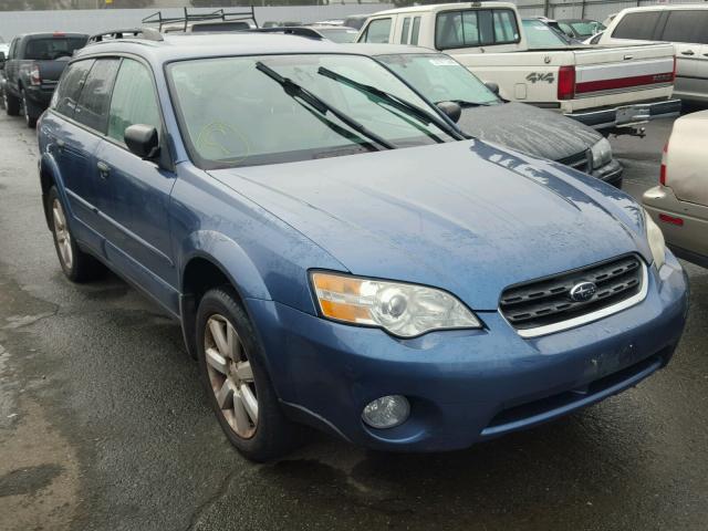 4S4BP61CX76328190 - 2007 SUBARU OUTBACK BLUE photo 1