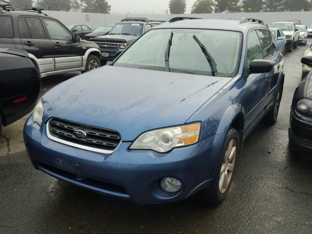 4S4BP61CX76328190 - 2007 SUBARU OUTBACK BLUE photo 2