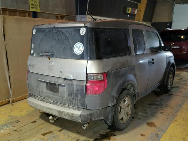 5J6YH28574L023880 - 2004 HONDA ELEMENT EX SILVER photo 4