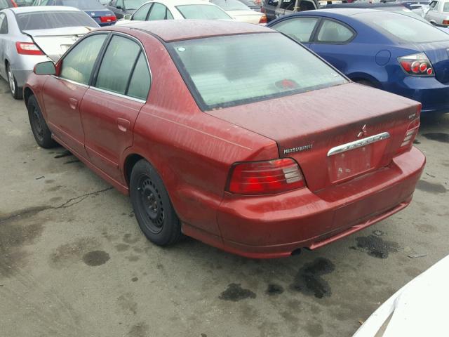 4A3AA46G3XE118020 - 1999 MITSUBISHI GALANT ES RED photo 3