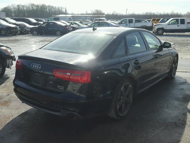 WAUHGAFC1EN022375 - 2014 AUDI A6 PRESTIG BLACK photo 4