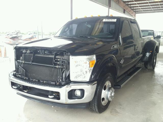 1FT8W3CT7BEC60846 - 2011 FORD F350 SUPER BLACK photo 2