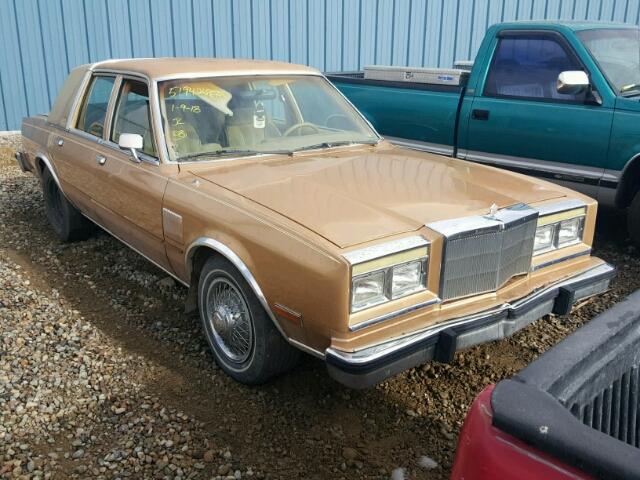 1C3BF66P3FX624538 - 1985 CHRYSLER FIFTH AVEN 金色 照片 1