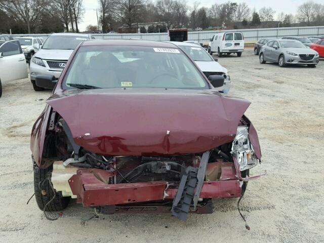 3FAFP07Z86R155226 - 2006 FORD FUSION SE BURGUNDY photo 9