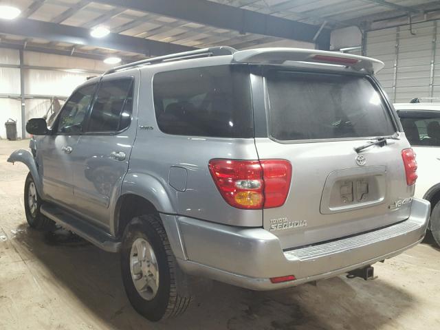 5TDBT48A61S038237 - 2001 TOYOTA SEQUOIA LI GRAY photo 3