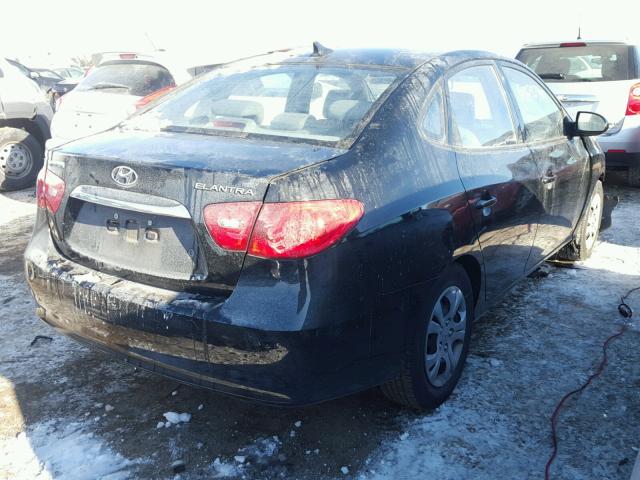 KMHDU4AD1AU178780 - 2010 HYUNDAI ELANTRA BL BLACK photo 4