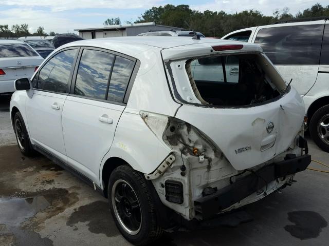 3N1BC13E08L454229 - 2008 NISSAN VERSA S WHITE photo 3