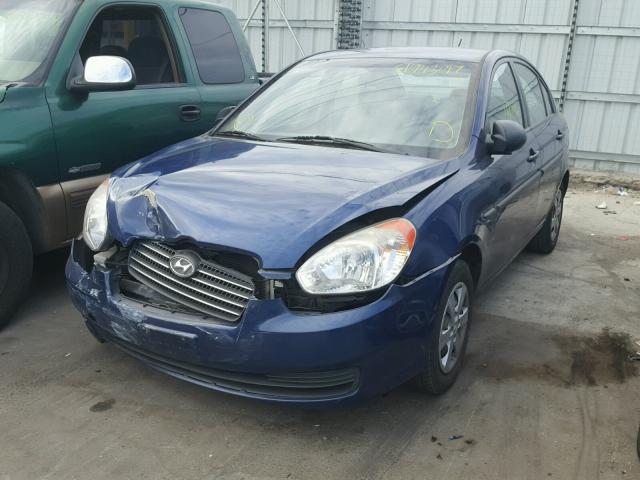 KMHCM46C69U304137 - 2009 HYUNDAI ACCENT GLS BLUE photo 2