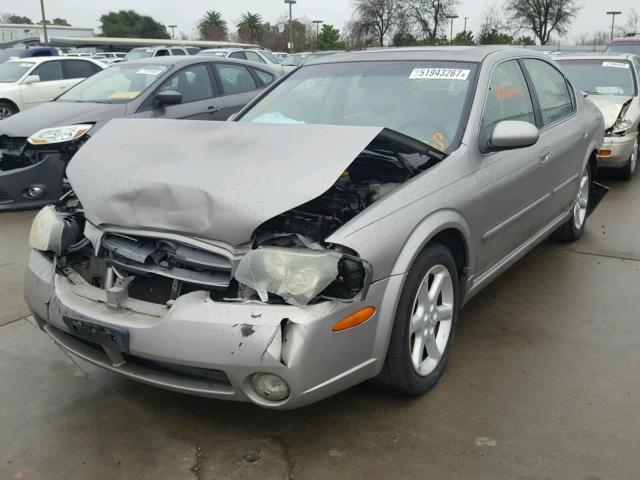 JN1DA31D33T514285 - 2003 NISSAN MAXIMA GLE GRAY photo 2