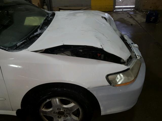 1HGCG1657YA004054 - 2000 HONDA ACCORD EX WHITE photo 9