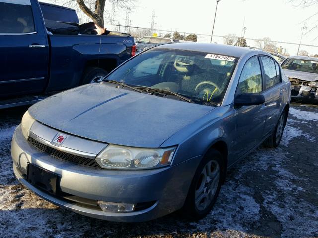 1G8AL52F03Z123169 - 2003 SATURN ION LEVEL BLUE photo 2